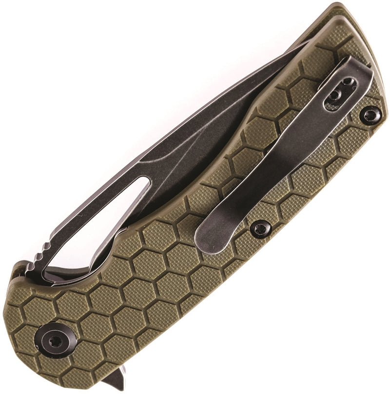 Kansept Knives Kyro Frame Folding Knife 3.5" D2 Tool Steel Blade Green G10 Handle 1001A6 -Kansept Knives - Survivor Hand Precision Knives & Outdoor Gear Store