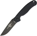 Ontario RAT II Folding Knife 3" D2 Tool Steel Drop Point Blade Black G10 Handle 8830 -Ontario - Survivor Hand Precision Knives & Outdoor Gear Store