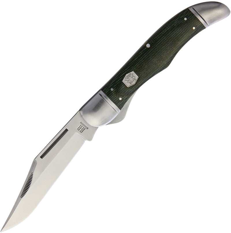 Rough Ryder Hunter Folding Knife Stainless Steel Blade Green Micarta Handle 1994 -Rough Ryder - Survivor Hand Precision Knives & Outdoor Gear Store