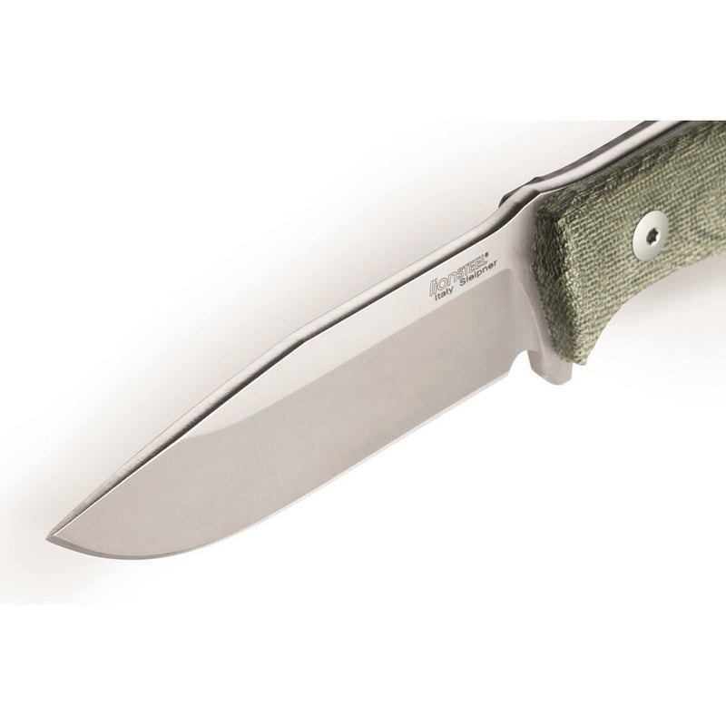 LionSTEEL M5 Fixed Knife 4.5" Sleipner Tool Steel Blade Green Canvas Micarta Handle TM5CVG -LionSTEEL - Survivor Hand Precision Knives & Outdoor Gear Store