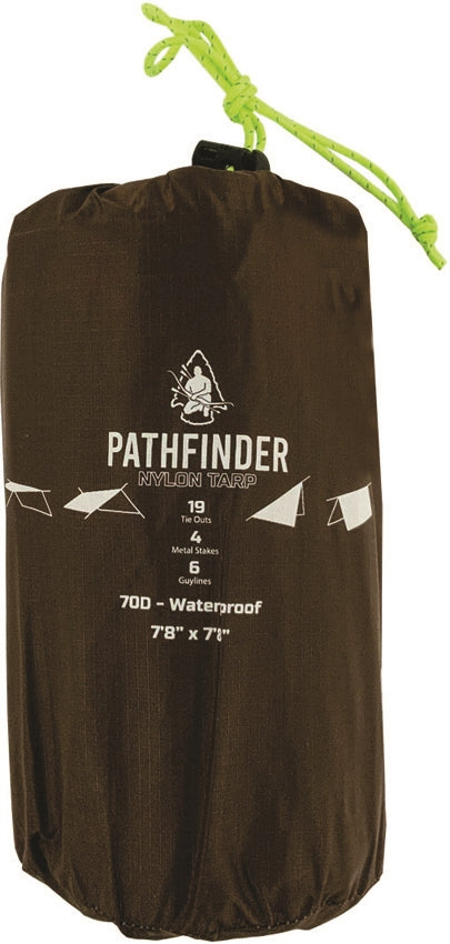 Pathfinder Four Metal Stakes. Six Guylines .Stuff Sack. 70D Waterproof Nylon Construction 041 -Pathfinder - Survivor Hand Precision Knives & Outdoor Gear Store