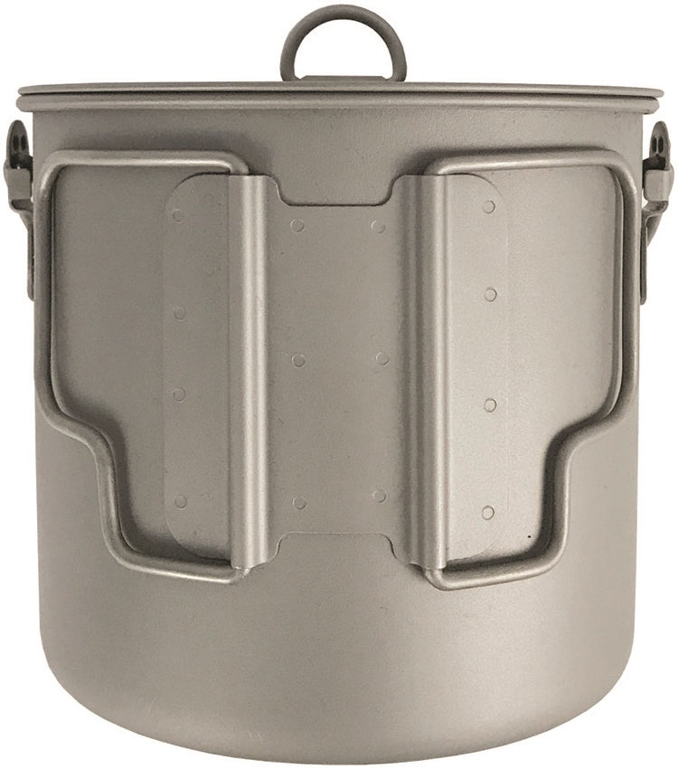 Pathfinder Bush Pot 1100ml Corrosion resistant Lid With D-Ring And Straining Holes Titanium Construction 201 -Pathfinder - Survivor Hand Precision Knives & Outdoor Gear Store