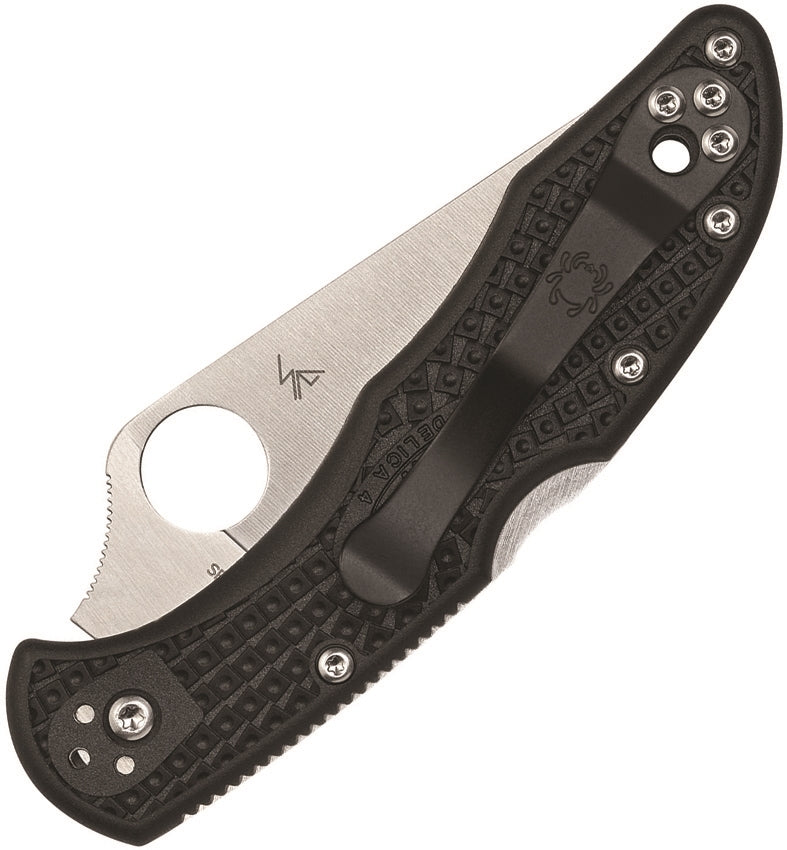 Spyderco Delica 4 Lightweight Folding Knife 2.90" Part Serrated VG-10 Steel Blade FRN Handle 11FPSBKBL -Spyderco - Survivor Hand Precision Knives & Outdoor Gear Store