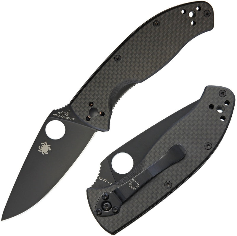 Spyderco Tenacious Folding Knife 3.5" 8Cr13MoV Stainless Blade CF/G10 Handle 122CFBBKP -Spyderco - Survivor Hand Precision Knives & Outdoor Gear Store