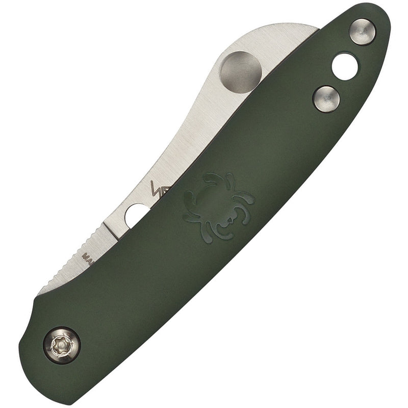 Spyderco Roadie Folding Knife 2" N690 Steel Sheepsfoot Blade Olive FRN Handle 189PGR -Spyderco - Survivor Hand Precision Knives & Outdoor Gear Store