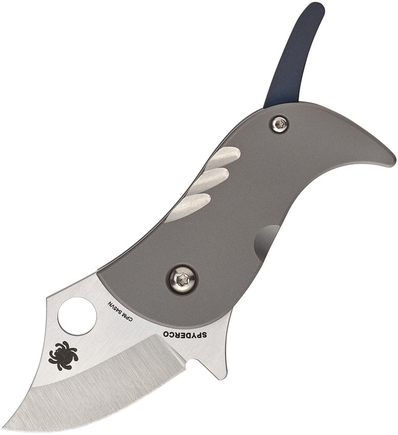 Spyderco Pochi Reeve Folding Knife 1.56" CPM-S45VN Steel Blade Titanium Handle 256TIP -Spyderco - Survivor Hand Precision Knives & Outdoor Gear Store