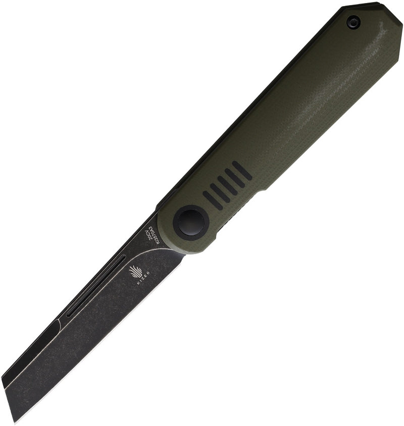 Kizer Cutlery De L' Orme Folding Knife 2.91" CPM-20-CV Steel Blade G10 Handle 3570A3 -Kizer Cutlery - Survivor Hand Precision Knives & Outdoor Gear Store
