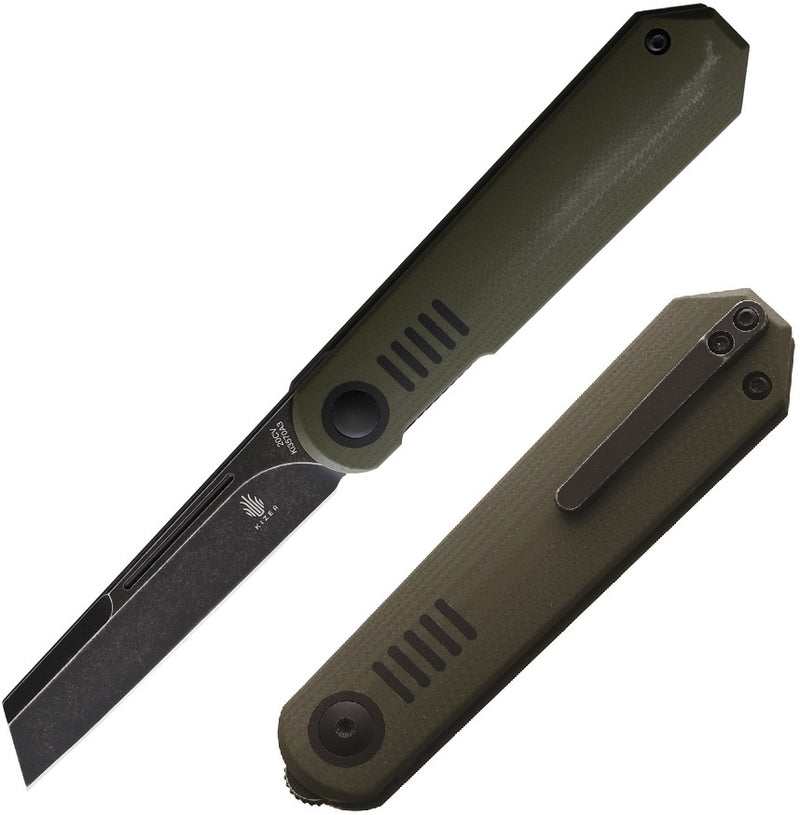 Kizer Cutlery De L' Orme Folding Knife 2.91" CPM-20-CV Steel Blade G10 Handle 3570A3 -Kizer Cutlery - Survivor Hand Precision Knives & Outdoor Gear Store