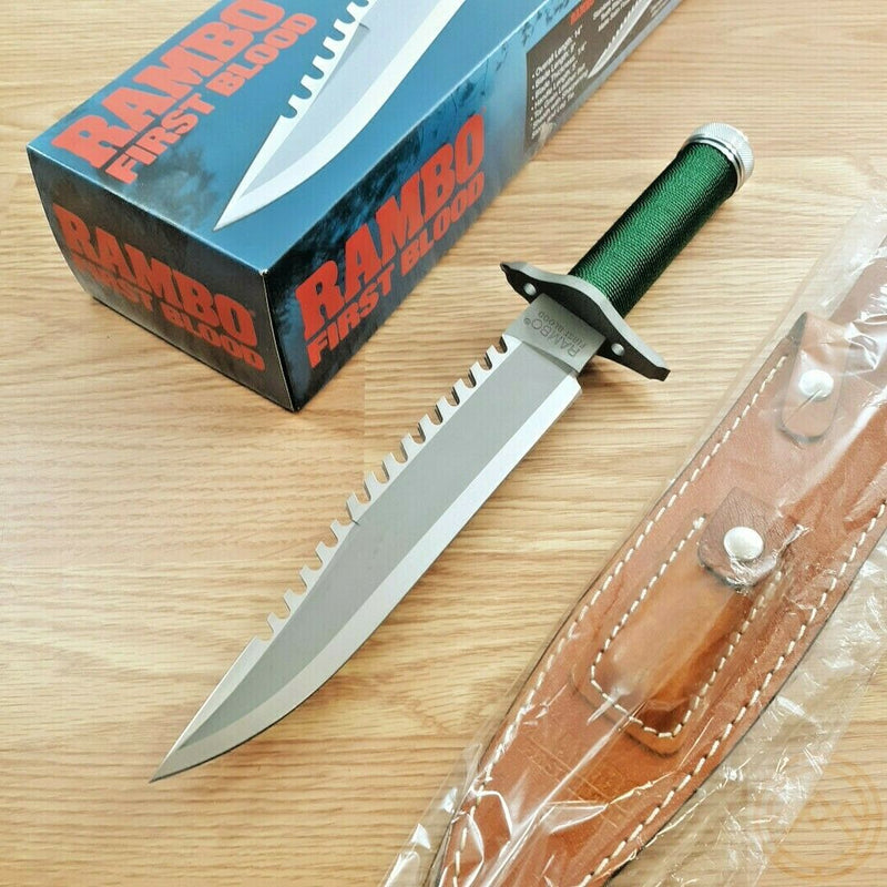 Rambo First Blood Fixed Knife 9" Stainless Steel Blade Wrapped / Nylon Handle 9292 -Rambo - Survivor Hand Precision Knives & Outdoor Gear Store