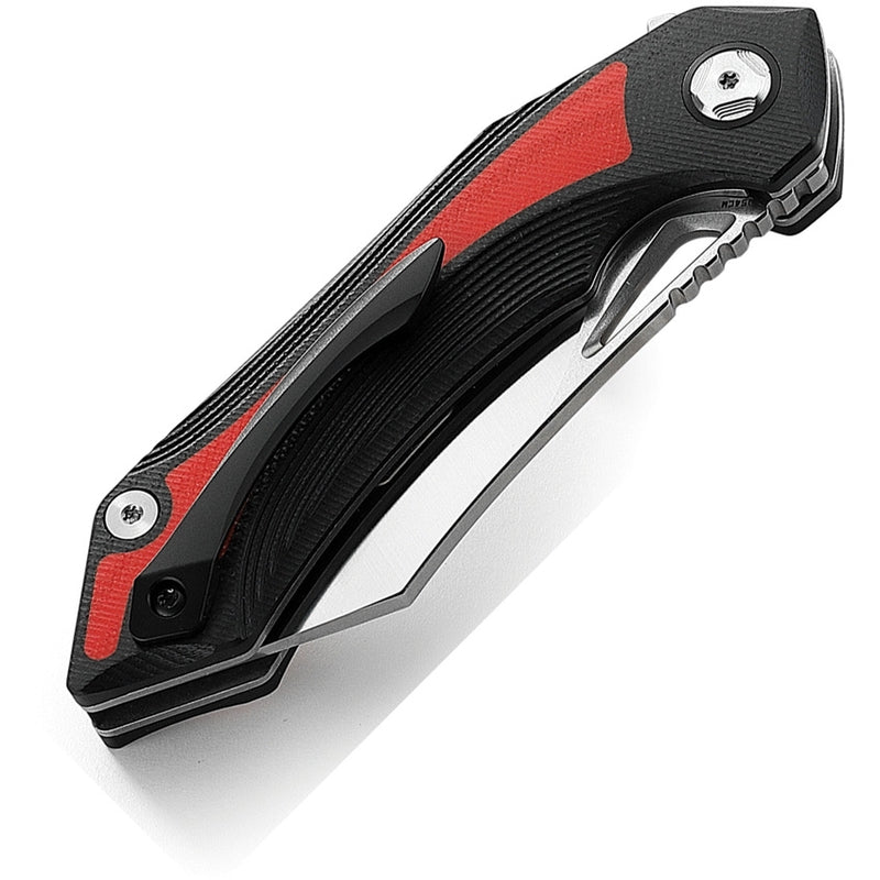 Bestech Knives Kasta Linerlock Folding Knife 3.5" 154CM Steel Blade Black And Red G10 Handle KG45C -Bestech Knives - Survivor Hand Precision Knives & Outdoor Gear Store