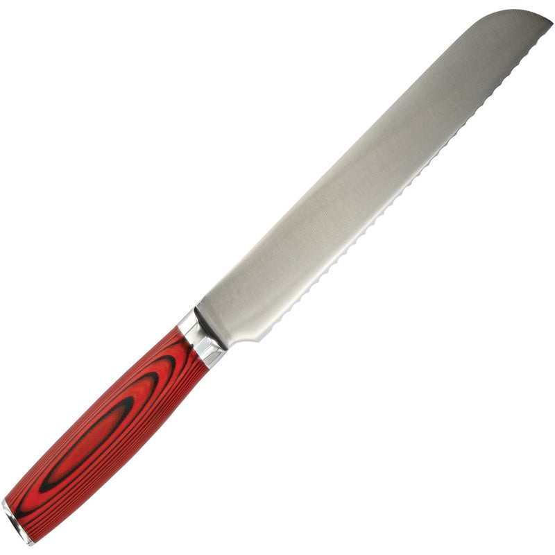 Bubba Blade Kitchen Knife 8" Serrated Stainless Steel Blade Black / Red G10 Handle 1114267 -Bubba Blade - Survivor Hand Precision Knives & Outdoor Gear Store