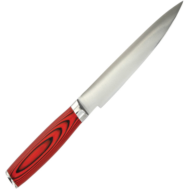 Spyderco Kitchen Utility Knife 4.5 Serrated Blade, Red