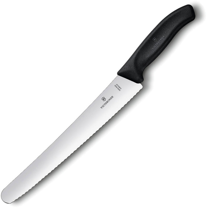 Victorinox Bread Kitchen Knife 10.25" Stainless Steel Blade Black Synthetic Handle 6863326 -Victorinox - Survivor Hand Precision Knives & Outdoor Gear Store