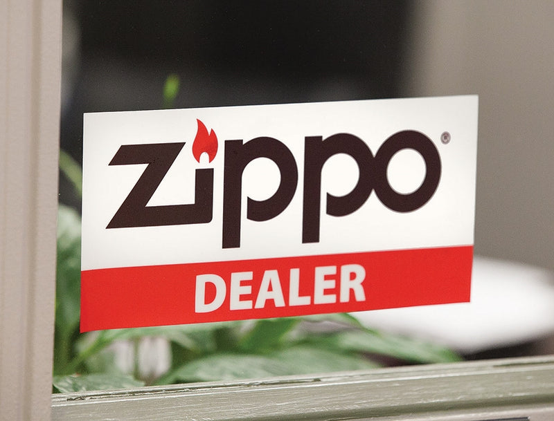 Zippo Window Cling Removable And Reusable Dimensions: 8.5" x 4" 142364 -Zippo - Survivor Hand Precision Knives & Outdoor Gear Store