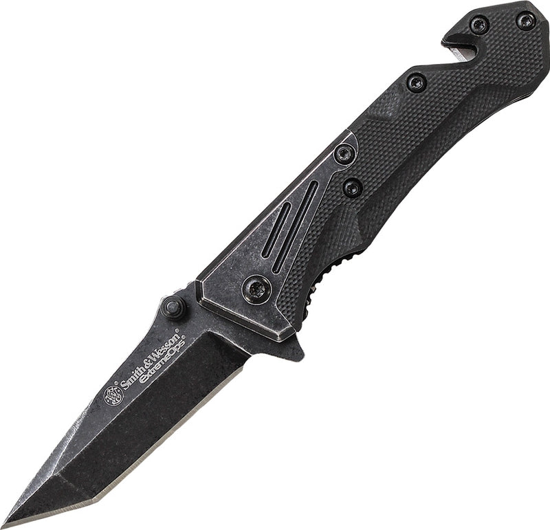 Smith & Wesson Extreme Ops Folding Knife 2.5" Stainless Steel Blade Black G10 Handle CK405 -Smith & Wesson - Survivor Hand Precision Knives & Outdoor Gear Store