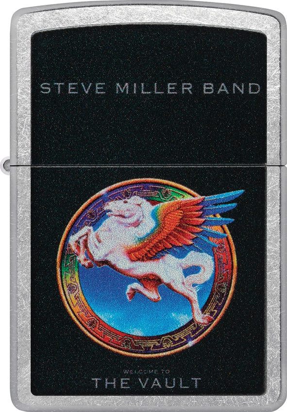 Zippo Steve Miller Band Lighter Street Chrome All Metal Construction Dimensions: 2.25" x 1.5" 23775 -Zippo - Survivor Hand Precision Knives & Outdoor Gear Store