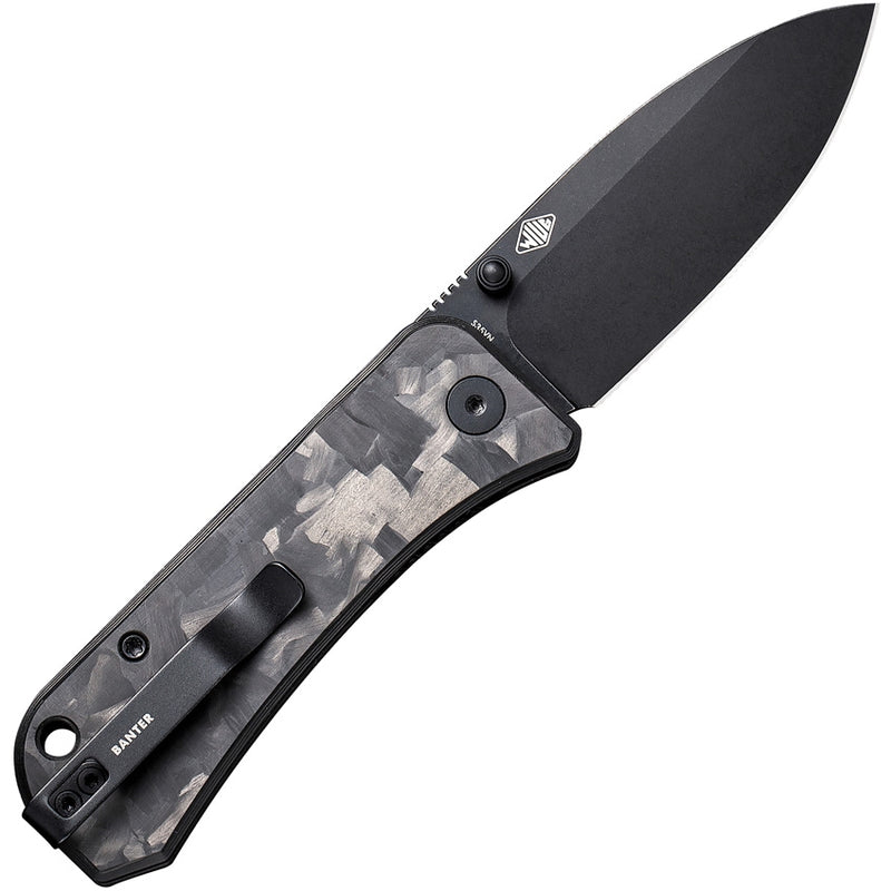 We Knife Co Banter Folding Knife 3" CPM-S35VN Steel Blade Carbon Fiber Handle 2004H -We Knife Co - Survivor Hand Precision Knives & Outdoor Gear Store