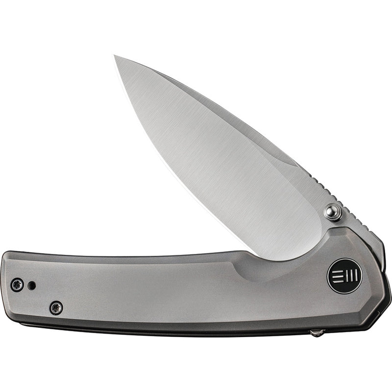 We Knife Co Frame Folding Knife 3.5" CPM-20CV Steel Blade Gray Titanium Handle 21014C1 -We Knife Co - Survivor Hand Precision Knives & Outdoor Gear Store