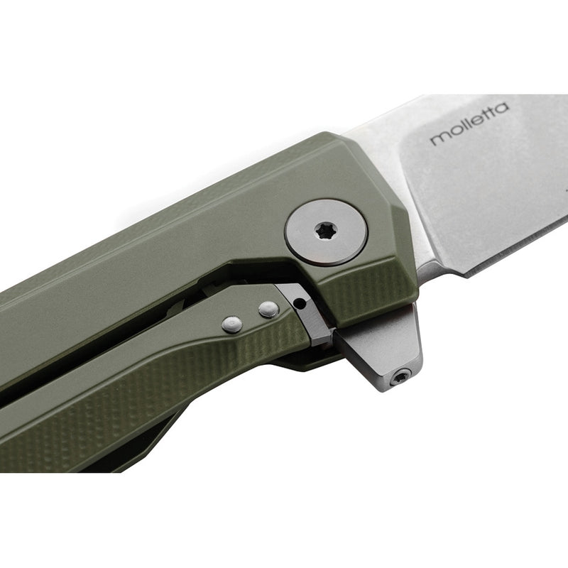 LionSTEEL Myto Framelock Folding Knife 3.25" M390 Steel Blade Green Aluminum Handle TMT01AGS -LionSTEEL - Survivor Hand Precision Knives & Outdoor Gear Store