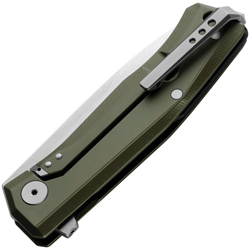 LionSTEEL Myto Framelock Folding Knife 3.25" M390 Steel Blade Green Aluminum Handle TMT01AGS -LionSTEEL - Survivor Hand Precision Knives & Outdoor Gear Store