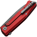LionSTEEL Myto Framelock Folding Knife 3.25" M390 Steel Blade Red Aluminum Handle TMT01ARB -LionSTEEL - Survivor Hand Precision Knives & Outdoor Gear Store