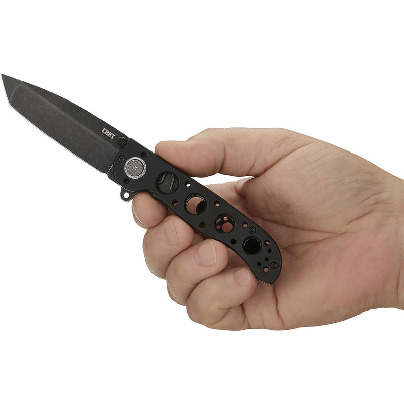 CRKT M16 Deadbolt Lock Folding Knife 3" D2 Tool Steel Blade Black Aluminum Handle 02DB -CRKT - Survivor Hand Precision Knives & Outdoor Gear Store