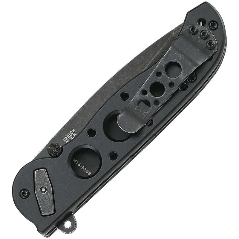 CRKT M16 Deadbolt Lock Folding Knife 3" D2 Tool Steel Blade Black Aluminum Handle 02DB -CRKT - Survivor Hand Precision Knives & Outdoor Gear Store