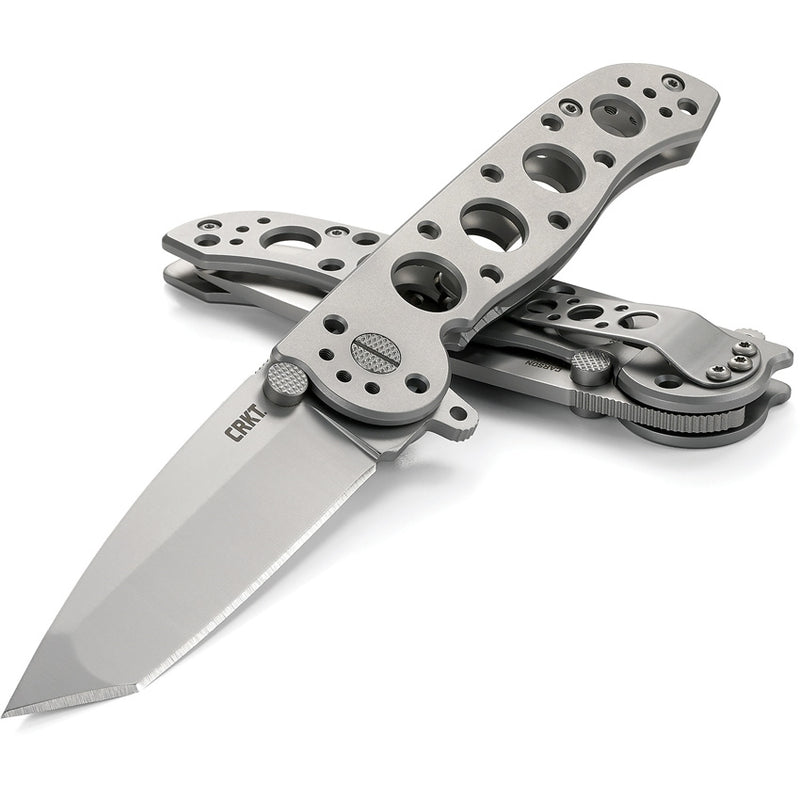 CRKT M16 Framelock Folding Knife 3" 12C27 Sandvik Steel Blade Stainless Steel Handle 02SS -CRKT - Survivor Hand Precision Knives & Outdoor Gear Store