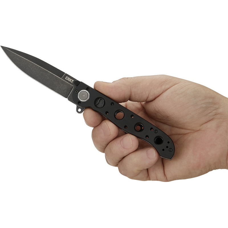 CRKT M16 Deadbolt Folding Knife 3.63" D2 Tool Steel Blade Black Aluminum Handle 03DB -CRKT - Survivor Hand Precision Knives & Outdoor Gear Store