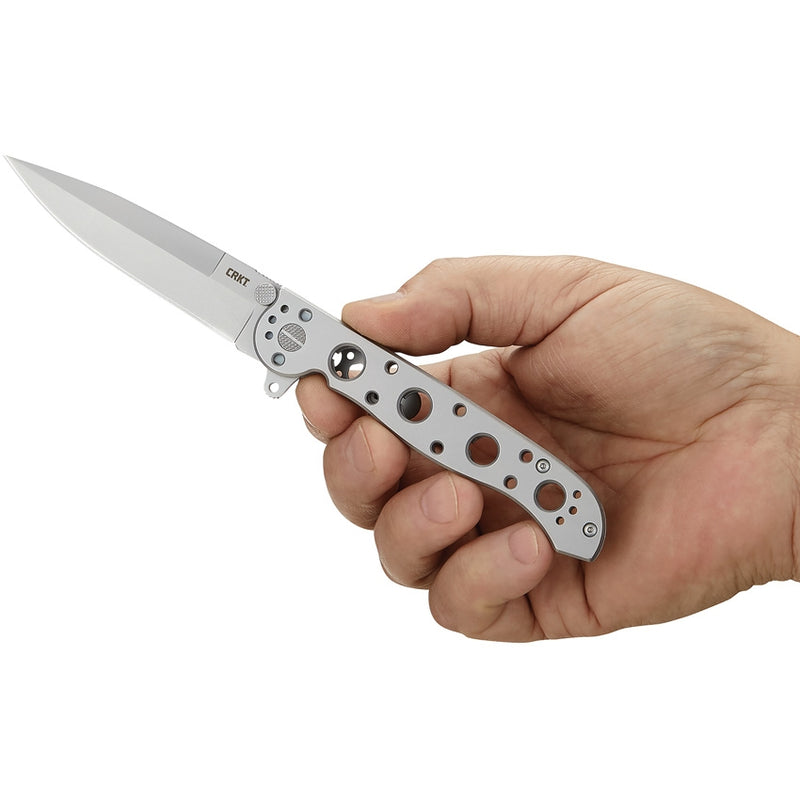 CRKT M16 Framelock Folding Knife 3.5" 12C27 Sandvik Steel Blade Stainless Steel Handle 03SS -CRKT - Survivor Hand Precision Knives & Outdoor Gear Store