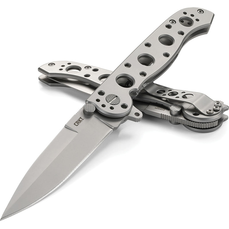 CRKT M16 Framelock Folding Knife 3.5" 12C27 Sandvik Steel Blade Stainless Steel Handle 03SS -CRKT - Survivor Hand Precision Knives & Outdoor Gear Store