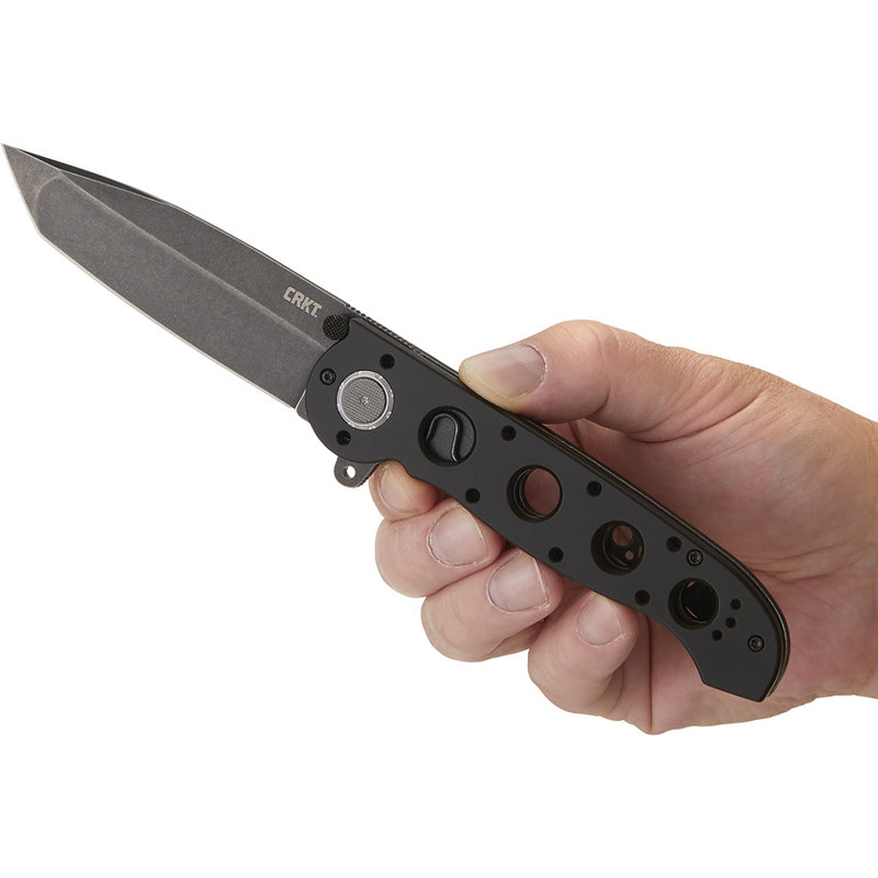 CRKT M16 Deadbolt Folding Knife 3.88" D2 Tool Steel Blade Black Aluminum Handle 04DB -CRKT - Survivor Hand Precision Knives & Outdoor Gear Store