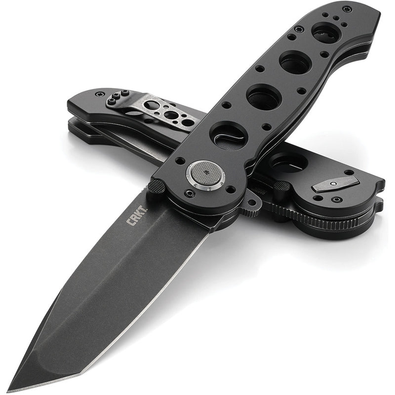 CRKT M16 Deadbolt Folding Knife 3.88" D2 Tool Steel Blade Black Aluminum Handle 04DB -CRKT - Survivor Hand Precision Knives & Outdoor Gear Store