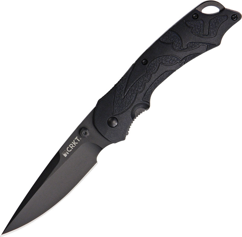 CRKT Moxie Linerlock Folding Knife 3.29" 8Cr14MoV Steel Blade Black TPE Handle 1100 -CRKT - Survivor Hand Precision Knives & Outdoor Gear Store