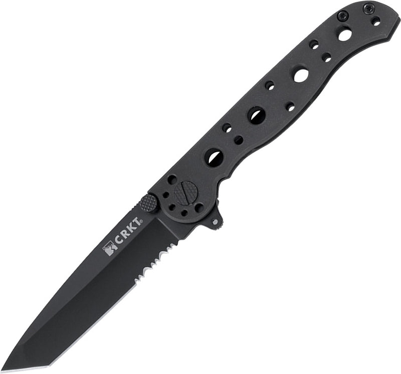 CRKT M16 Framelock Folding Knife 3" Stainless Steel Blade Black Stainless Steel Handle 10KS -CRKT - Survivor Hand Precision Knives & Outdoor Gear Store