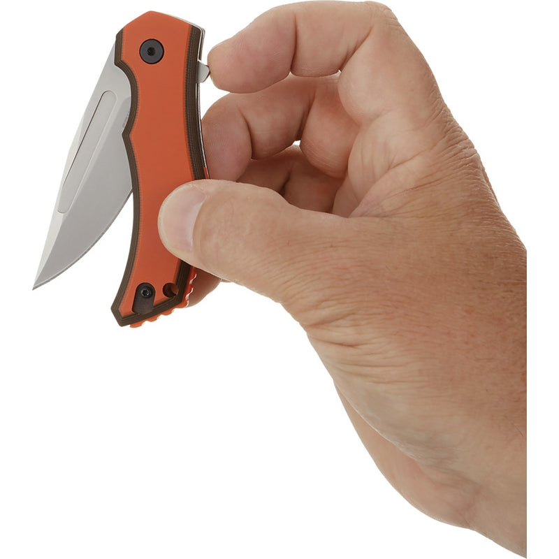 CRKT Fawkes Linerlock Folding Knife 2.75" 1.4116 Steel Blade Black / Orange G10 Handle 2372 -Survivor Hand - Survivor Hand Precision Knives & Outdoor Gear Store