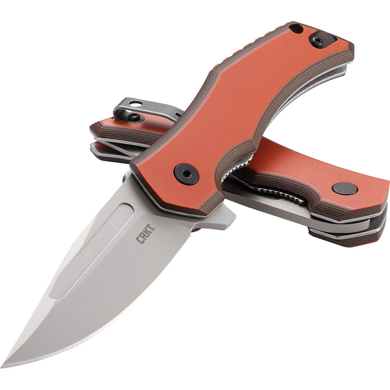 CRKT Fawkes Linerlock Folding Knife 2.75" 1.4116 Steel Blade Black / Orange G10 Handle 2372 -Survivor Hand - Survivor Hand Precision Knives & Outdoor Gear Store