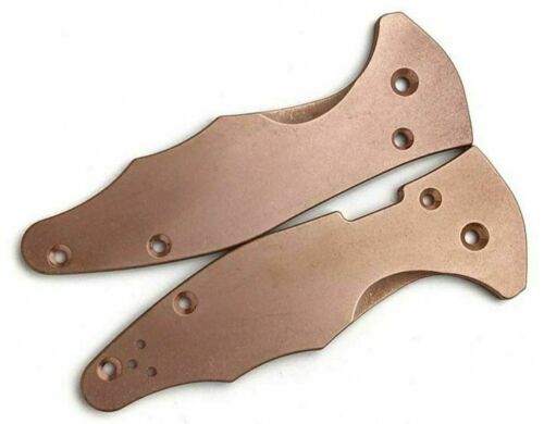 Flytanium Handle Scales For Fits Spyderco Yojimbo 2 Antique Finish Copper Construction 630 -Flytanium - Survivor Hand Precision Knives & Outdoor Gear Store