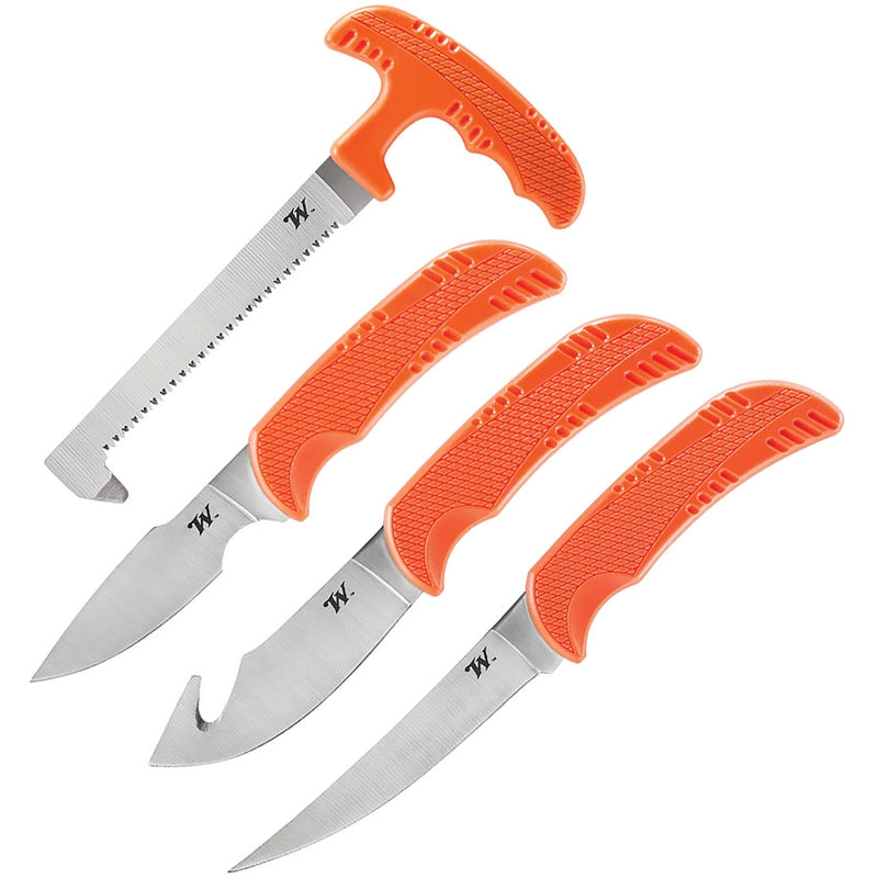 Winchester Deer Season XP Kit Fixed Knife 3Cr13MoV Steel Blades Orange Textured Plastic Handles 752 -Winchester - Survivor Hand Precision Knives & Outdoor Gear Store