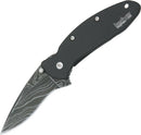 Kershaw Scallion Frame Folding Knife 2.5" Damascus Steel Blade Stainless Handle 1620DAMBK -Kershaw - Survivor Hand Precision Knives & Outdoor Gear Store