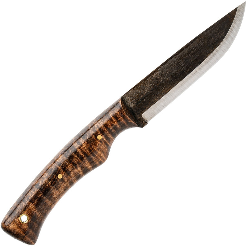 Pathfinder PKS Scorpion Fixed Knife 4.25" 1095HC Steel Full Tang Blade Curly Maple Handle 300CM -Pathfinder - Survivor Hand Precision Knives & Outdoor Gear Store