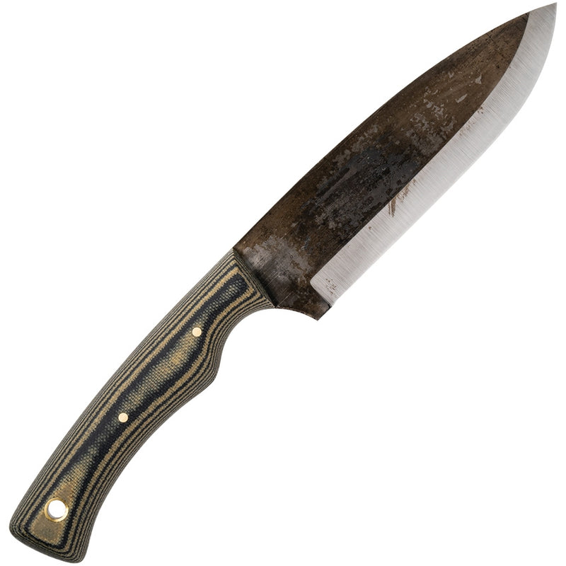 Pathfinder PKS Mountaineer Fixed Knife 5.5" 1095HC Steel Full Tan Blade Micarta Handle 301CAM -Pathfinder - Survivor Hand Precision Knives & Outdoor Gear Store