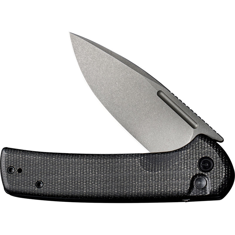 Civivi Conspirator Folding Knife 3.5" Nitro V Steel Blade Black Canvas Micarta Handle C210061 -Civivi - Survivor Hand Precision Knives & Outdoor Gear Store