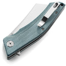 Bestech Knives Cubis Folding Knife 3.13" D2 Tool Steel Blade Blue Canvas Micarta Handle KG42C -Bestech Knives - Survivor Hand Precision Knives & Outdoor Gear Store