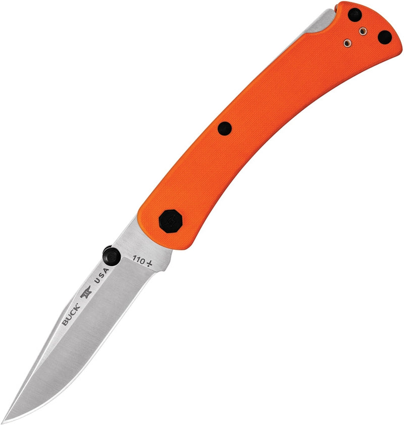 Buck 110 Slim Pro TRX Folding Knife 3.75" CPM S30V Steel Blade Orange Cerakote Stainless Handle 110ORS3 -Buck - Survivor Hand Precision Knives & Outdoor Gear Store