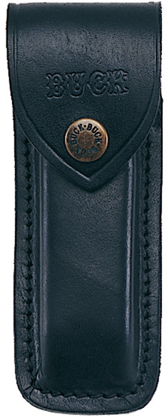 Buck 110 Belt Sheath Black Leather With Logo/For Folding Hunter Or Closed Lockbacks 110S -Buck - Survivor Hand Precision Knives & Outdoor Gear Store