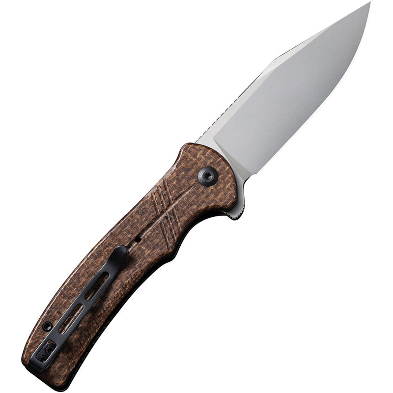 Civivi Cogent Folding Knife 3.47" 14C28N Sandvik Steel Blade Brown Micarta Handle C20038D6 -Civivi - Survivor Hand Precision Knives & Outdoor Gear Store