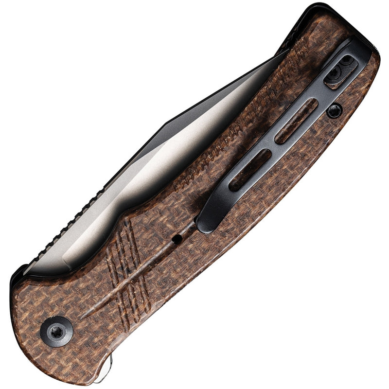 Civivi Cogent Folding Knife 3.47" 14C28N Sandvik Steel Blade Brown Micarta Handle C20038D6 -Civivi - Survivor Hand Precision Knives & Outdoor Gear Store