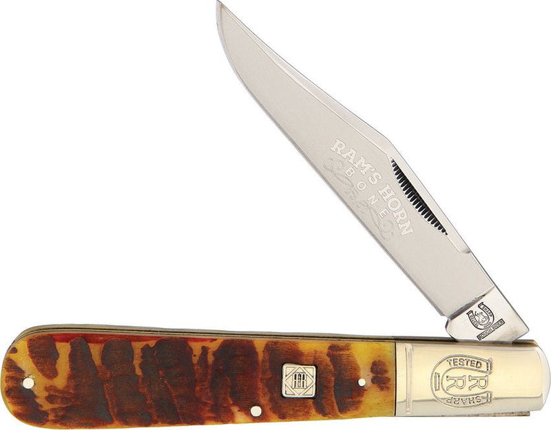 Rough Rider Big Daddy Folding Knife Stainless Steel Clip Blade Ram's Horn Handle 1595 -Rough Ryder - Survivor Hand Precision Knives & Outdoor Gear Store