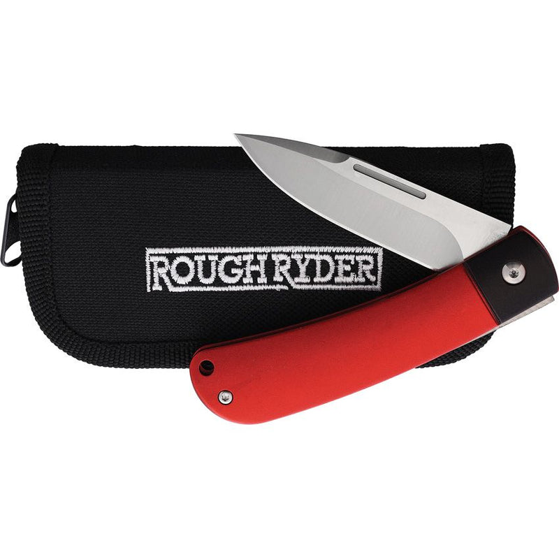 Rough Ryder APTA Folding Knife 2.75" Stainless Steel Blade Black And Red Aluminum Handle 2282 -Rough Ryder - Survivor Hand Precision Knives & Outdoor Gear Store